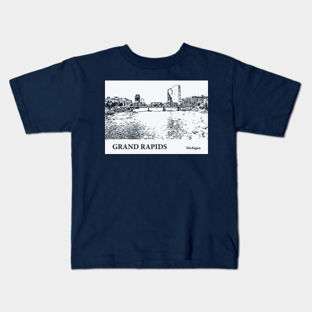 Grand Rapids - Michigan Kids T-Shirt by Lakeric